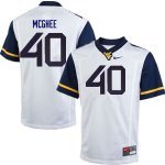 Men's West Virginia Mountaineers NCAA #40 Kolton McGhee White Authentic Nike Stitched College Football Jersey DD15P24ZR